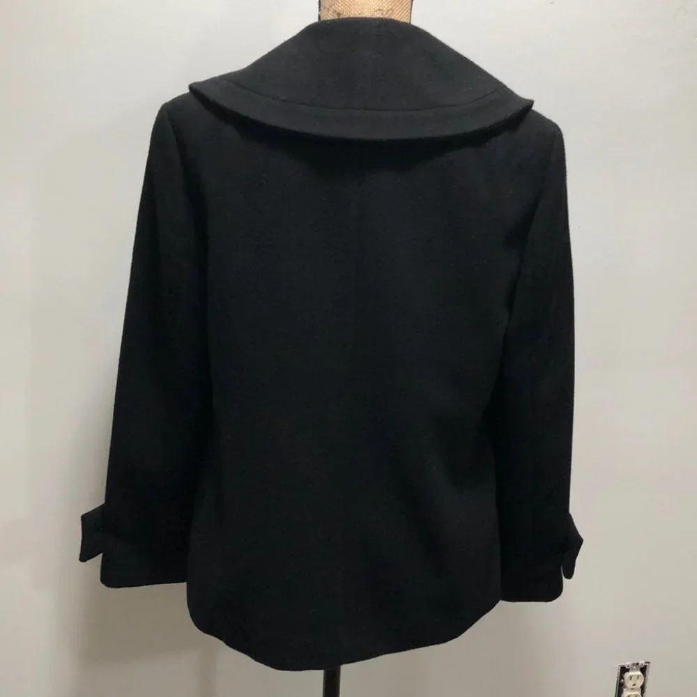 {Style & Co} Short Black Peacoat